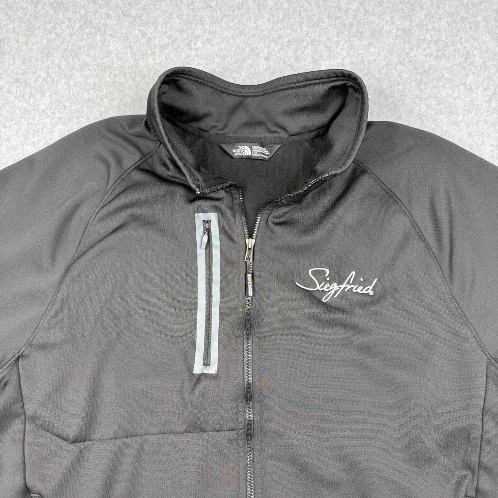 The North Face Jacket Mens Large Black Las Vegas Siegfried Full Zip‎ Fleece